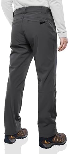 Outdoor Ventures Men's Fleece Lined Ski Snow Pants Waterproof Insulated
