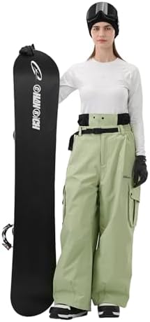 Mens Womens Snowbaord Pants 3L Baggy Snow Ski Pants