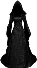 Women Deluxe Witch Dress Renaissance Vampire Halloween Costume