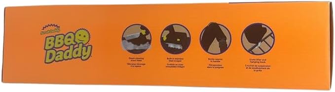 Scrub Daddy - BBQ Daddy Steam Cleaning Grill Scrubber Value Pack, Durable & Heat Resistant, Water-Activated FlexTexture, Made in Vietnam