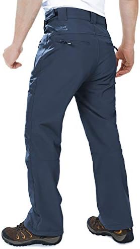Outdoor Ventures Men's Fleece Lined Ski Snow Pants Waterproof Insulated
