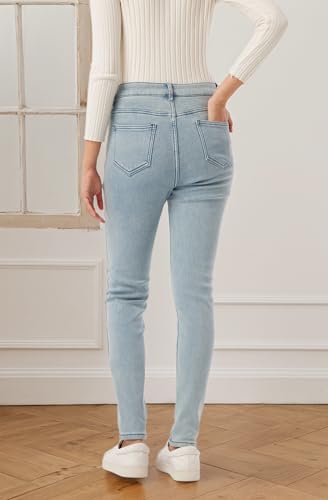 Yehopere Women's Winter Fleece Lined Jeans Slim Fit Warm Skinny High Waist Denim Jean