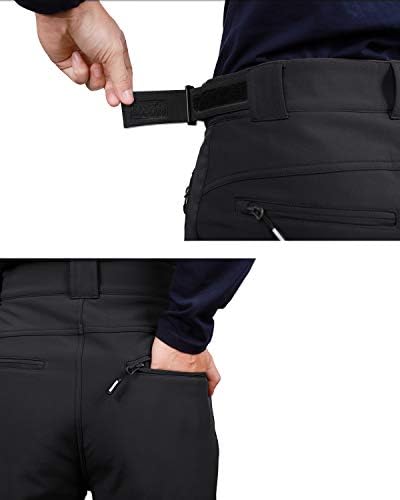 Outdoor Ventures Men's Fleece Lined Ski Snow Pants Waterproof Insulated