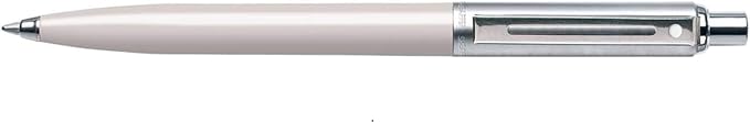 Sheaffer Sentinel White Ballpoint Pen with Chrome Trim