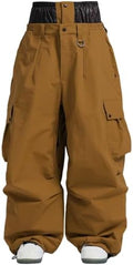 GSOU SNOW Women Men Baggy Snowboard Pants Ski Snow Pants Waterproof