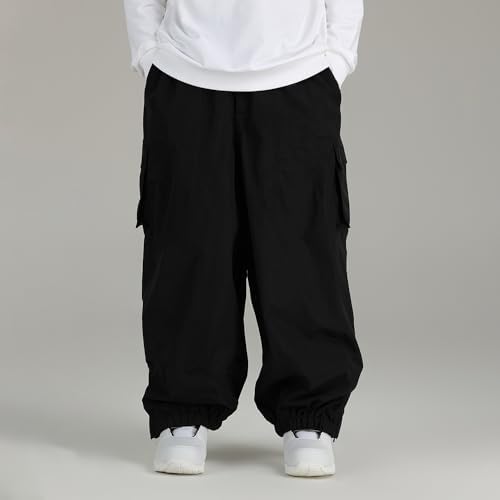 Mens Baggy Cargo Ski Pants Super Baggy Snowboard Snow Pant Women Insulated Loose Pant Sports Waterproof