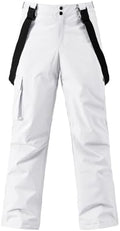 Men's Ski Snow Pants Insulated Waterproof Snowboard Cargo Pants Bibs Regular Fit