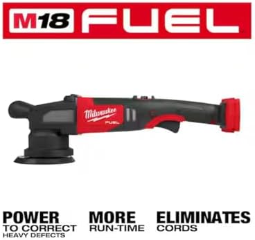 . Milwaukee M18 Fuel 15mm Random Orbital Polisher - No Charger, No Battery, Bare Tool Only