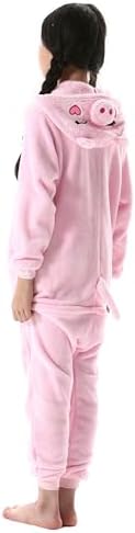 Animal Onesie Pajamas for Kids, Soft Flannel Halloween Cosplay Costume for Boys Girls