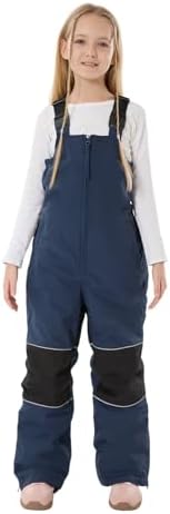 GSOU SNOW Kids Snow Bibs Girls Boys Snow Pants Ski Bibs Overalls(3-16Years)
