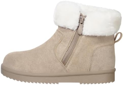 Hsyooes Snow Boots for Women Suede Leather Winter Boots Warm