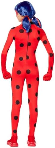 Spirit Halloween Miraculous Lady Bug Kids Jumpsuit Costume | Officially Licensed | Couple Costume | TV and Movie Costume