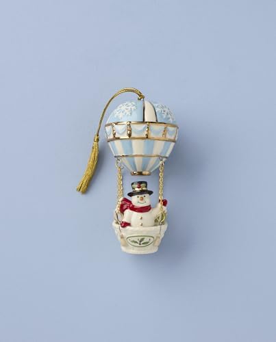 Lenox Snowman Hot Air Balloon Ornament