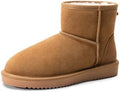 DREAM PAIRS Women's Genuine Suede Winter Mini Snow Boots