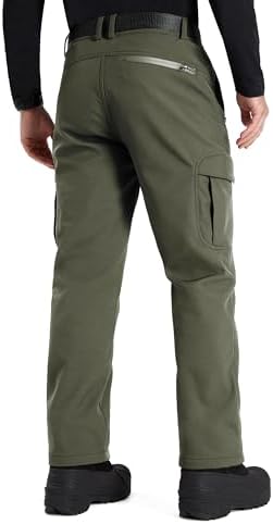 FREE SOLDIER Men's Outdoor Softshell Snow Ski Pants