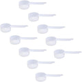 23cc Long Handle Measuring Scoop (1.5 Tablespoon / 23mL) - Heavy-Duty Plastic Spoon for Powders, Protein, Coffee, and Baking, 10-Pack