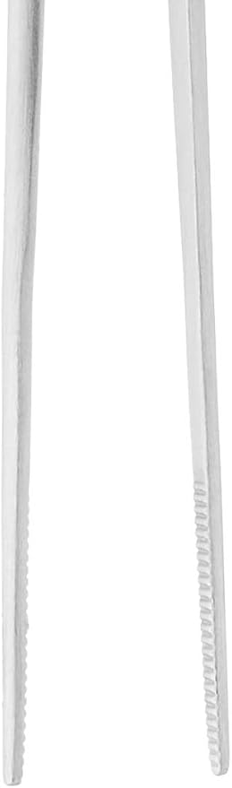 Mercer Culinary 18-8 Stainless Steel Precision Plus Chef Plating Tong, Offset, 6-1/2 Inch