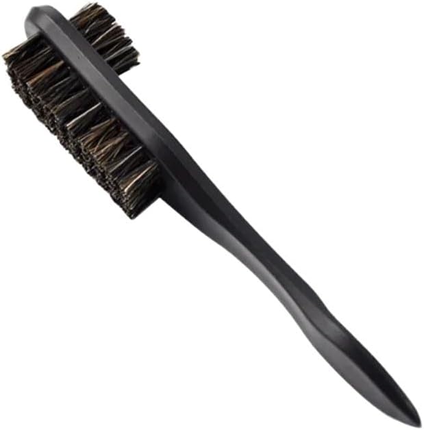 Three Sided Rubber Bands Used to Apply Shoe Polish Black Wood Pigskin Bristle Brush