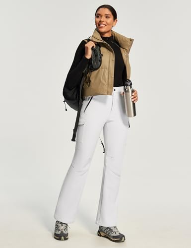 Snow Ski Pants Women Softshell Insulated Fleece Lined Pants Women