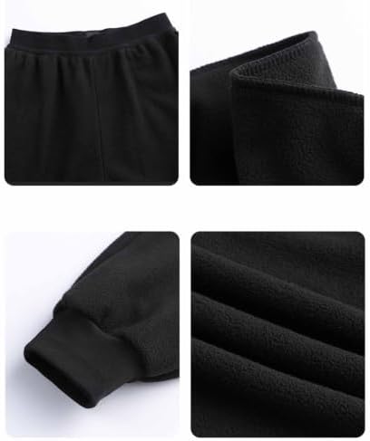 Xiaojmake Men's Baggy Snow Pants Zip Pocket Outdoor Winter Ski Trousers