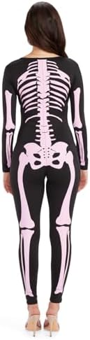 Tipsy Elves Sexy Halloween Skeleton Bodysuit for Women - One Piece Costume