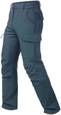 Men's Snow Pants Ski Softshell Warm Outdoor Fleece Lined Insulated Waterproof Winter Work Travel Hiking Pants