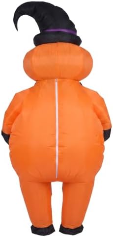 Pumpkin Witch Inflatable Costume Adult Halloween Blow Up Suit