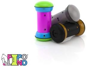 PIPOLINO Cat S Blue, Green and Pink - Mobile Adjustable Dry Food Dispenser