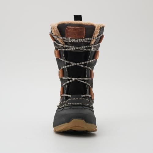Kamik Snowgem 2 Women’s Snow Boot, Seam-Sealed Waterproof Leather & Nylon Upper, HEAT-MX 145 Insulation, Rubber Shell