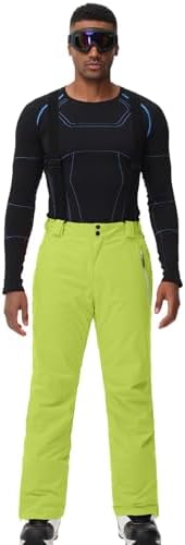Men's Snow Ski Pants Insulated Waterproof Warm Winter Snowboard Bibs