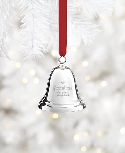 Reed & Barton 2025 Sterling Silver Christmas Bell Hanging Ornament