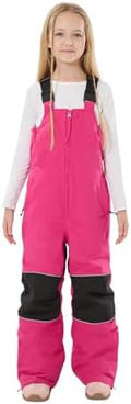 GSOU SNOW Kids Snow Bibs Girls Boys Snow Pants Ski Bibs Overalls(3-16Years)
