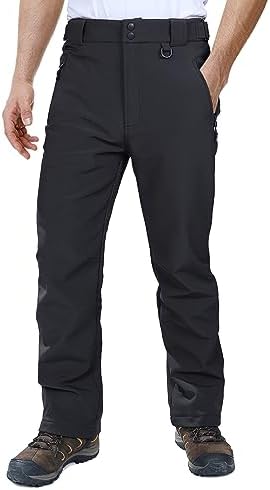 Outdoor Ventures Men's Fleece Lined Ski Snow Pants Waterproof Insulated