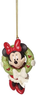 Lenox 2025 Minnie Mouse Christmas Wreath Hanging Ornament