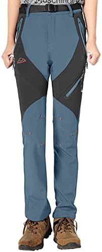 Rdruko Women's Snow Pants Waterproof Insulated Fleece Thermal Ski Hiking Snowboard Pants