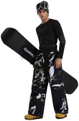 GSOU SNOW Mens Snow Ski Pants Baggy Womens Snowboard Pants Waterproof