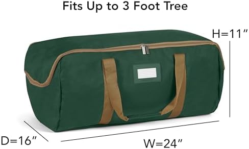 Covermates Christmas Tree Storage Bag, Fits 3 ft Trees, Green