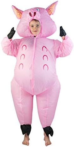 Bodysocks Pink Pig Inflatable Costume for Kids (age 5-11)