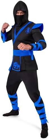 Spooktacular Creations Men Ninja Costume, Halloween Costume Adult Ninja for Halloween Cosplay Party