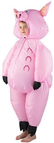 Bodysocks Pink Pig Inflatable Costume for Kids (age 5-11)