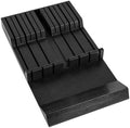 Utoplike Bamboo Knife Drawer Organizer, In-drawer Knives Block for Kitchen