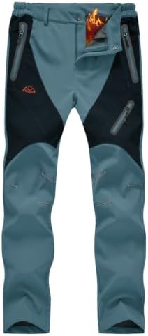 YSENTO Women's Hiking Pants Fleece Lined Winter Waterproof Insulated Snow Ski Work