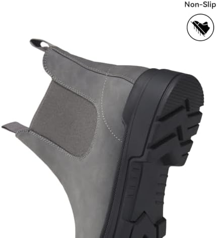 Cestfini Chelsea Boots Men Slip-On Western Hiking Boots