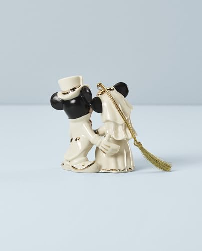 Lenox Minnie's Dream Wedding Porcelain Christmas Hanging Ornament