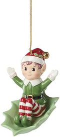 Lenox Christmas Elf Sleigh Ride Ornament