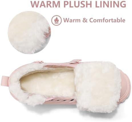 Womens Snow Boots Warm Winter Shoes Lace Up Ankle Booties