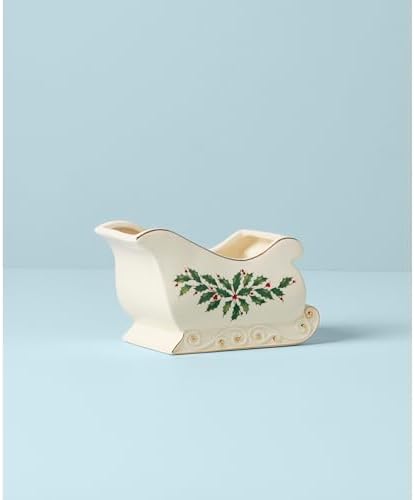 Lenox Holiday Sleigh Christmas Candy Dish and Bowl