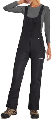 DAFENGEA Women's Ski Snow Bibs Adjustable Straps Overalls