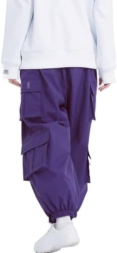 Mens Baggy Cargo Ski Pants Super Baggy Snowboard Snow Pant Women Insulated Loose Pant Sports Waterproof