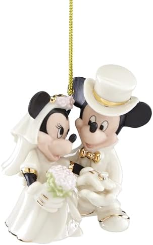 Lenox Minnie's Dream Wedding Porcelain Christmas Hanging Ornament